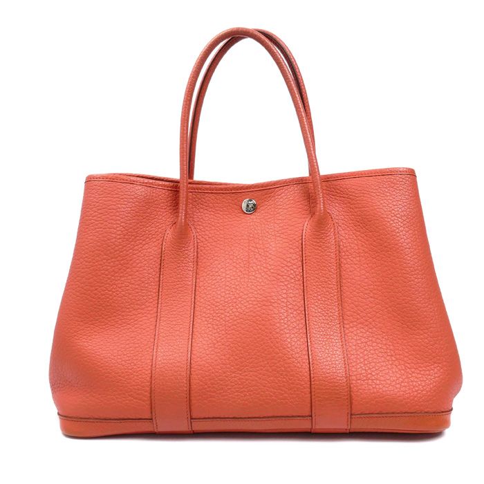 Hermes Garden Party 36 Handbag Rouge Pivoine ck P Stamp — view 3