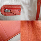 Hermes Garden Party 36 Handbag Rouge Pivoine ck P Stamp — view 8