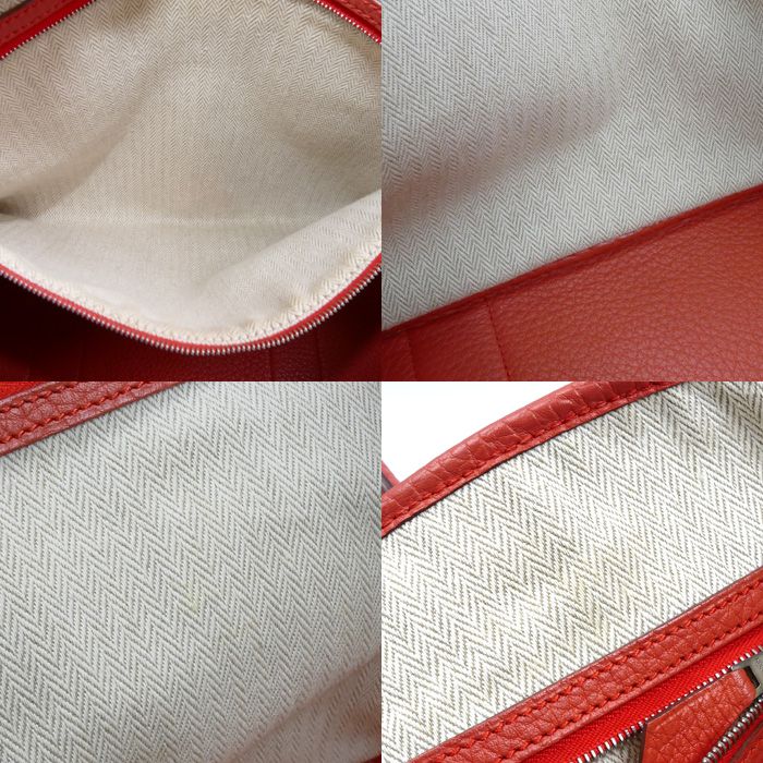 Hermes Garden Party 36 Handbag Rouge Pivoine ck P Stamp — view 7