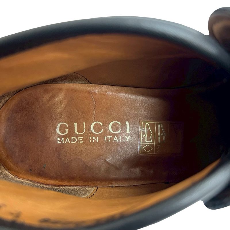 Gucci Horsebit Hardware Leather Short Boots Shoes 35 1 2 Size — view 7