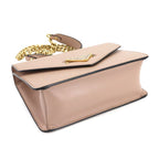 Prada Saffiano Chain Shoulder Bag Leather Beige 1 Bd200 Gold Hardware — view 6