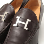 Hermes Constance Loafer 37 Buckle Dark Brown — view 5