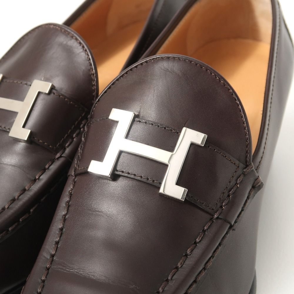 Hermes Constance Loafer 37 Buckle Dark Brown — view 5