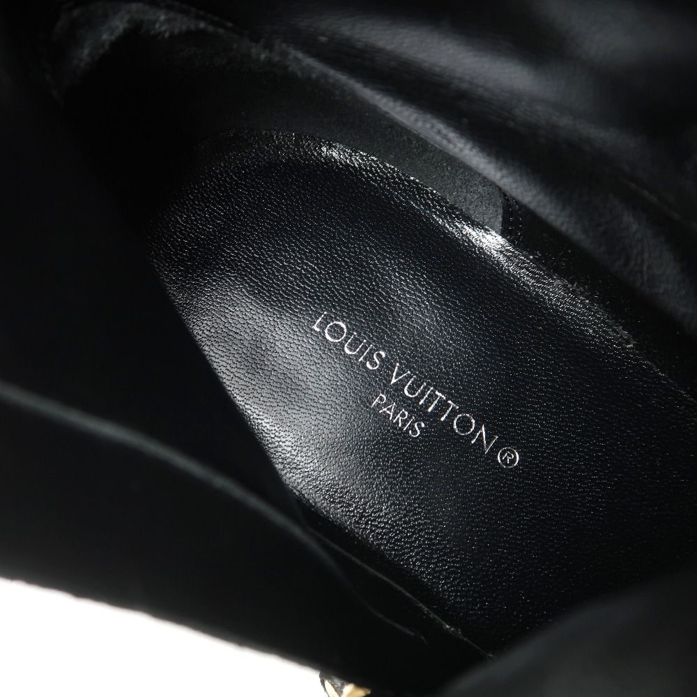 Louis Vuitton Gabi Boots 37.5 Suede Short Shoes Black — view 7