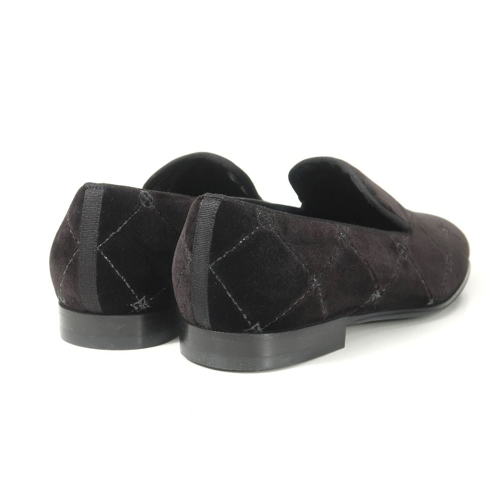 Louis Vuitton Auteuil Loafers 5.5 Velour Slip Ons — view 3