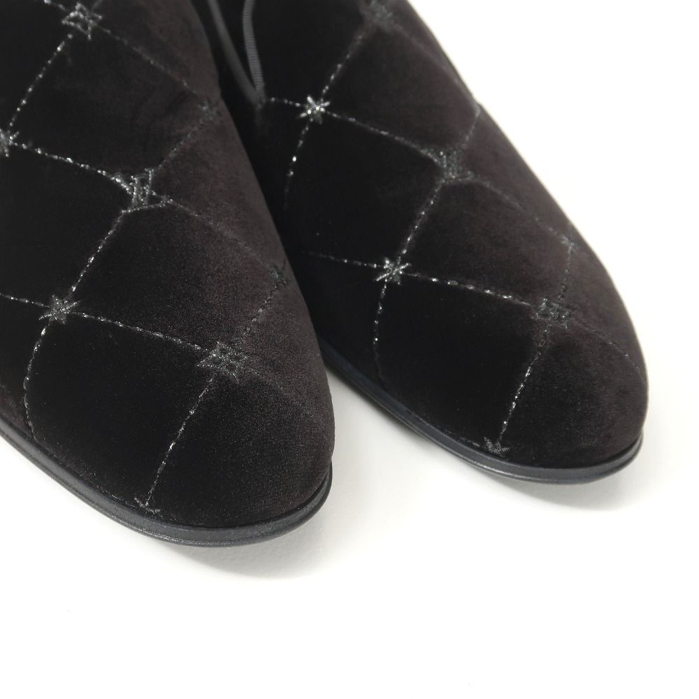 Louis Vuitton Auteuil Loafers 5.5 Velour Slip Ons — view 7