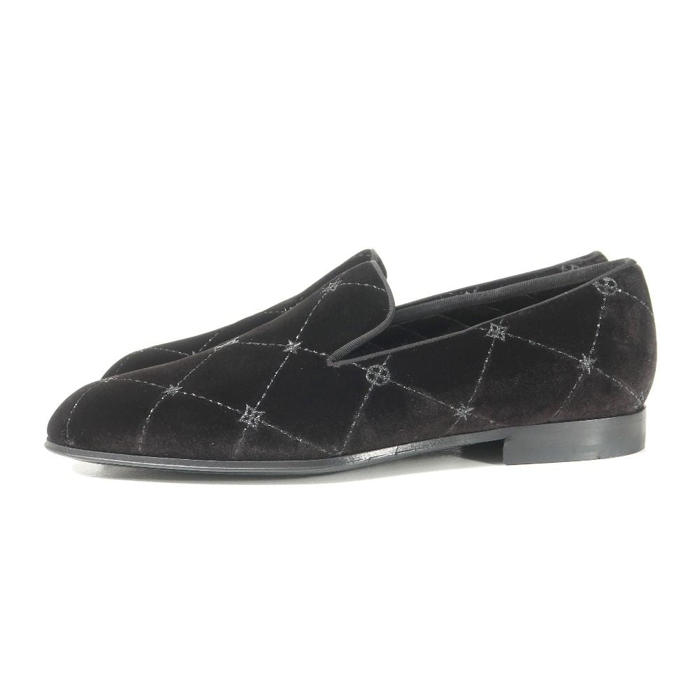 Louis Vuitton Auteuil Loafers 5.5 Velour Slip Ons — view 2