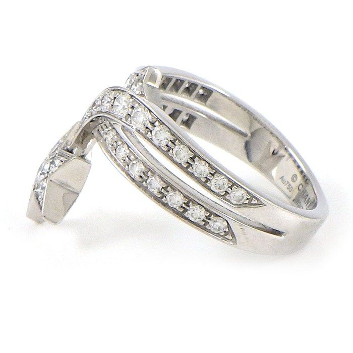 Chanel Ring Comet Shooting Star Motif Half Circle Pave 39 Points Diamond — view 3