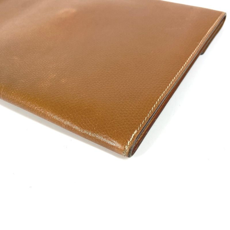 Hermes Second Bag Pochette Rio Leather Brown — view 6