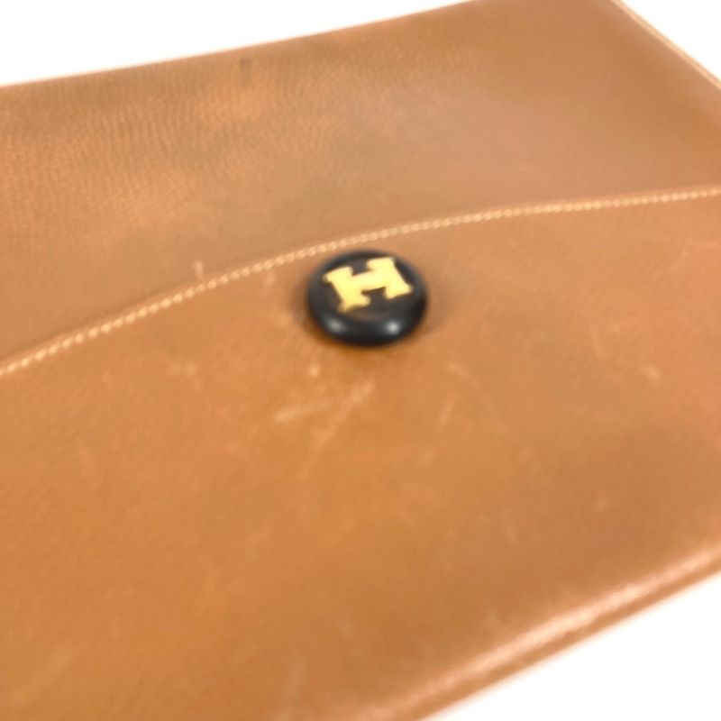 Hermes Second Bag Pochette Rio Leather Brown — view 4