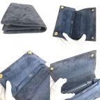 Hermes Second Bag Flap Dobris Navy — view 9
