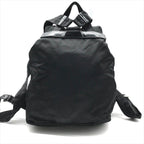 Prada Nylon Tessuto Triangle Logo Backpack Casual Black — view 3