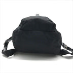 Prada Nylon Tessuto Triangle Logo Backpack Casual Black — view 5