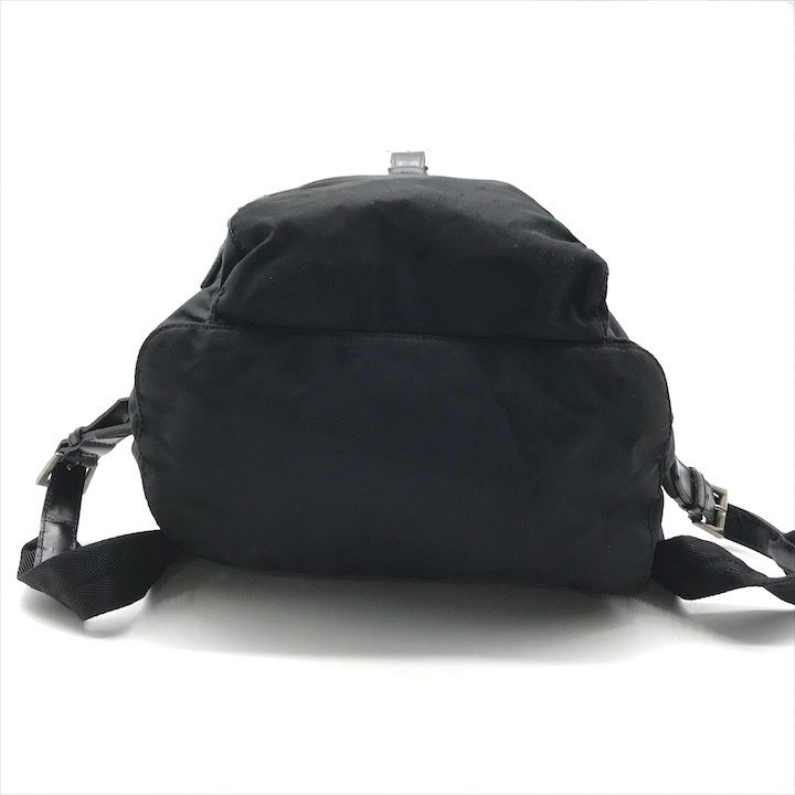 Prada Nylon Tessuto Triangle Logo Backpack Casual Black — view 5