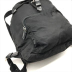 Prada Nylon Tessuto Triangle Logo Backpack Casual Black — view 7