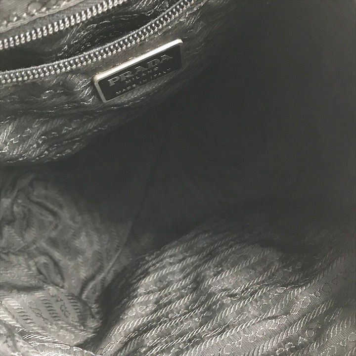Prada Nylon Tessuto Triangle Logo Backpack Casual Black — view 8