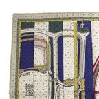 Hermes Gauroche 45 Berlinne Carriage Multicolor Beige Scarf Bandana — view 3