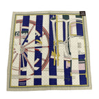 Hermes Gauroche 45 Berlinne Carriage Multicolor Beige Scarf Bandana — view 2