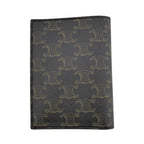Celine Triomphe Passport Case Dark Brown Notebook Cover Accessories — view 3