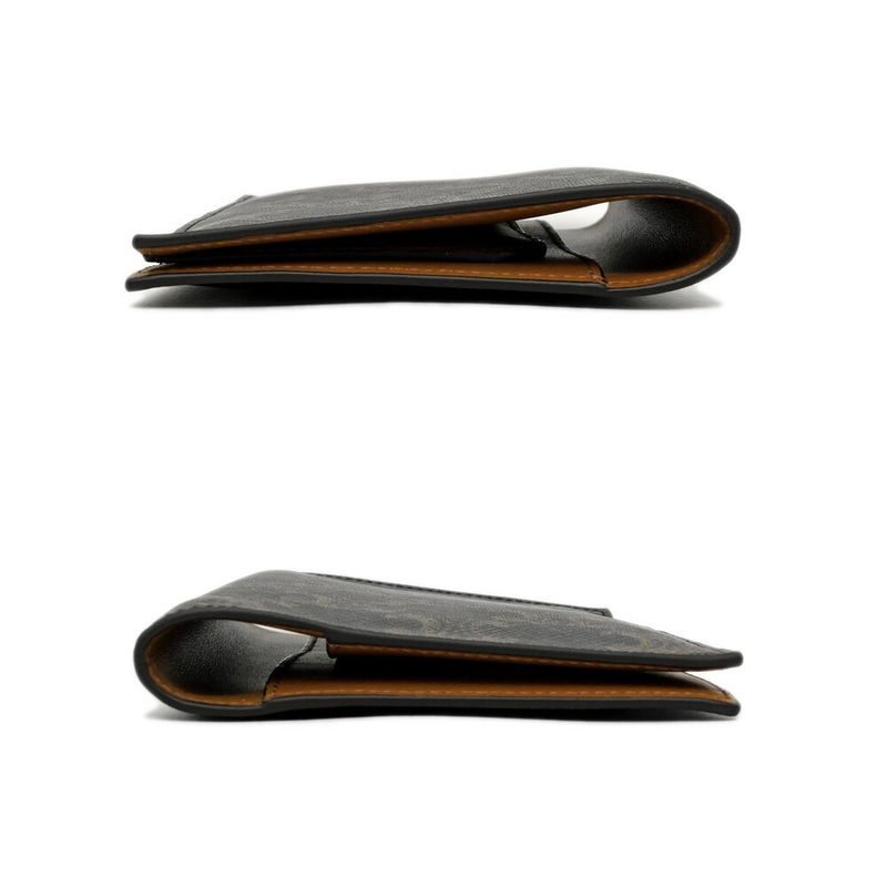Celine Triomphe Passport Case Dark Brown Notebook Cover Accessories — view 5