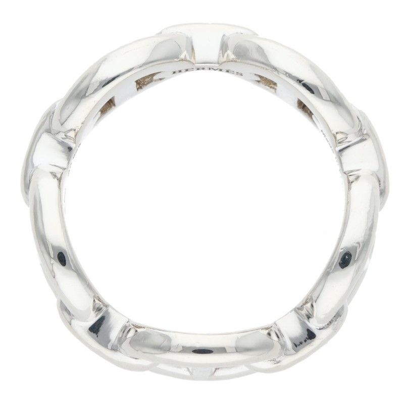 Hermes Chaine Dancre Enchainee PM Silver Ring No 12.5 — view 5