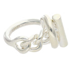 Hermes Croisette Silver Ring No 9 51 — view 5