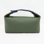 Hermes Bridal Black PM H Pavillon Handbag Pouch Khaki — view 3