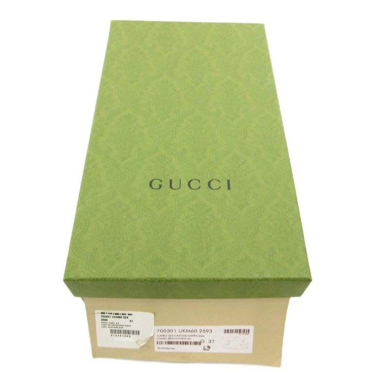 Gucci GG Canvas Slide Sandals Comfort 37 Brown JS AA GY19 — view 8