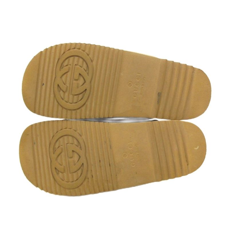 Gucci GG Canvas Slide Sandals Comfort 37 Brown JS AA GY19 — view 5