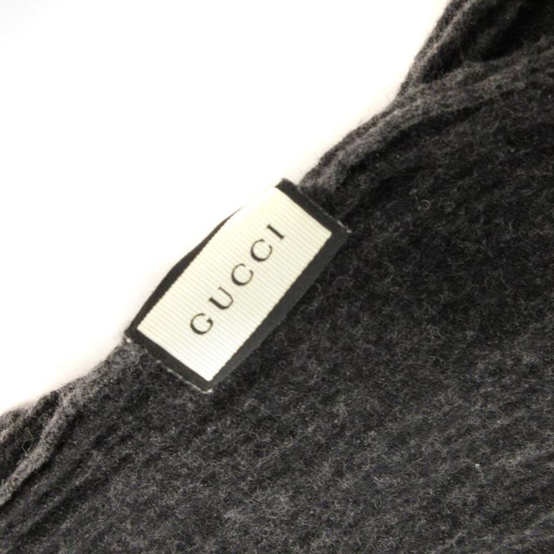 Gucci Muffler Shawl GG Canvas Logo Black JS AA GY19 Scarf — view 4