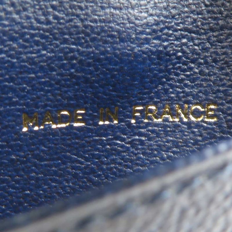 Chanel Trifold Navy Wallet — view 9