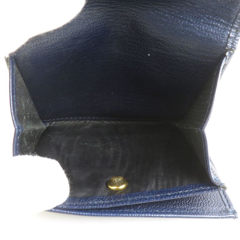 Chanel Trifold Navy Wallet — view 4