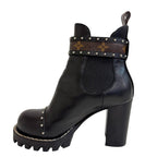 Louis Vuitton Studded Belt Side Gore Boots Star Trail Line Black — view 2