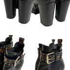 Louis Vuitton Studded Belt Side Gore Boots Star Trail Line Black — view 7