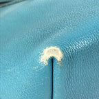 Hermes Shoulder Bag Berline PM Leather Blue — view 7