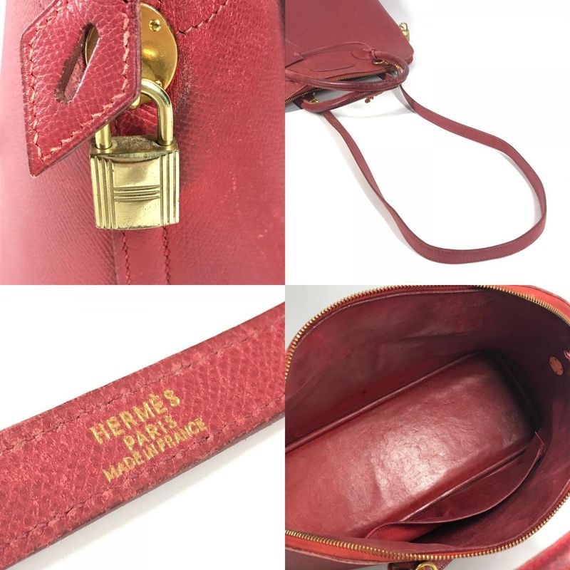 Hermes Handbag Bolide 35 Courchevel Red — view 9
