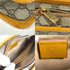 Gucci Second Bag GG Logo Canvas Leather Beige — view 9