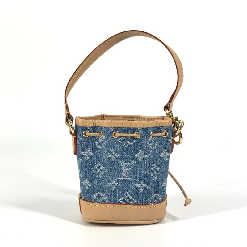 Louis Vuitton Key Holder Micronoe Monogram Denim Canvas Blue — view 2