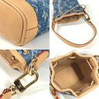 Louis Vuitton Key Holder Micronoe Monogram Denim Canvas Blue — view 8