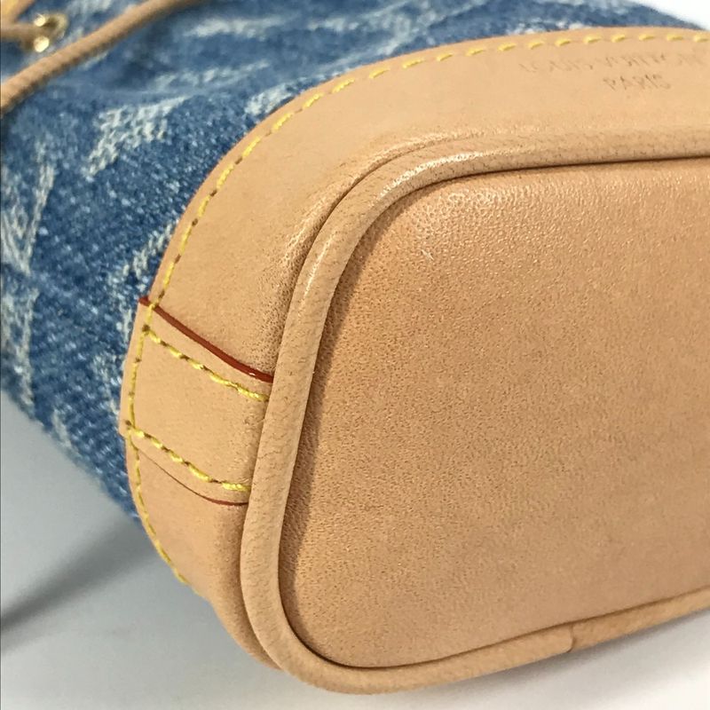 Louis Vuitton Key Holder Micronoe Monogram Denim Canvas Blue — view 7