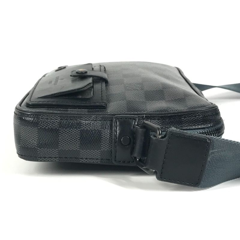 Louis Vuitton Shoulder Bag Alpha Messenger Damier Graphite Canvas Black — view 5