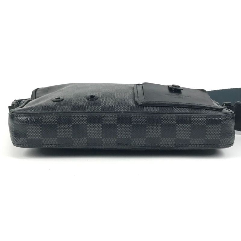 Louis Vuitton Shoulder Bag Alpha Messenger Damier Graphite Canvas Black — view 6