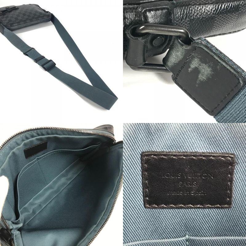 Louis Vuitton Shoulder Bag Alpha Messenger Damier Graphite Canvas Black — view 9
