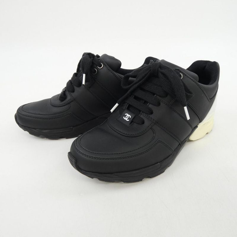 Chanel Size 36 Black Sneakers — view 3