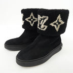 Louis Vuitton Logo Suede Snowdrop Line Boots — view 3