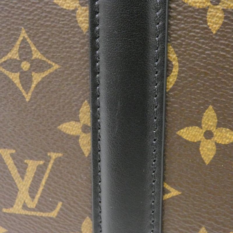 Louis Vuitton Monogram Macassar Weekend Tote GM Bag — view 6