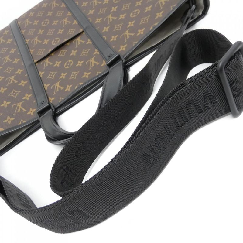 Louis Vuitton Monogram Macassar Weekend Tote GM Bag — view 8