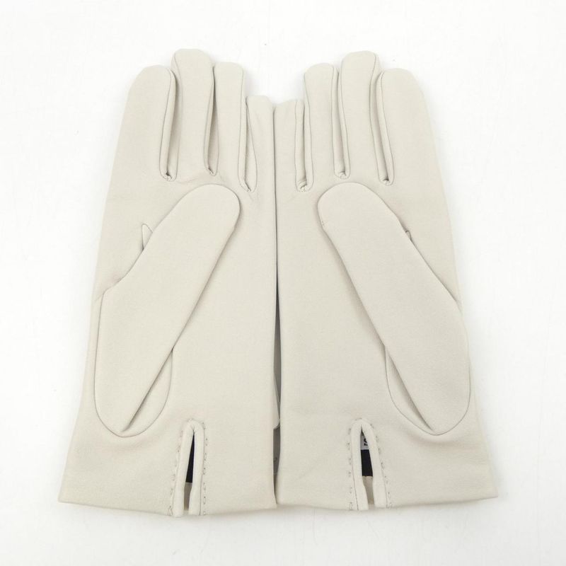 Hermes Beige Leather Driving Glove — view 2