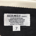 Hermes Beige Leather Driving Glove — view 3