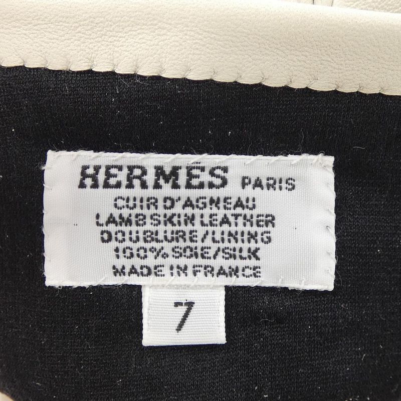 Hermes Beige Leather Driving Glove — view 3